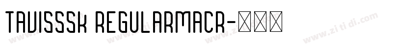 TavisSSK RegularMacr字体转换